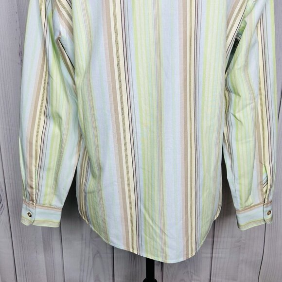 Pendleton Womens Sz 10P Petite Button Up Shirt Non Iron Shaped Fit Multicolor - Picture 11 of 11